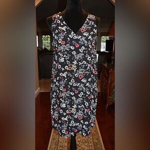 Old Navy Black Floral Maxi Skirt